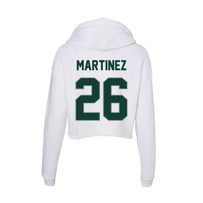 Michigan State - NCAA Football : Trevaughn Martinez - Women's Crop Fleece Hooded Sweatshirt-1