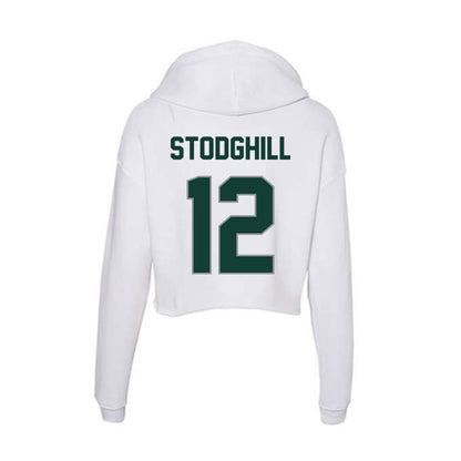 Michigan State - NCAA Football : Cam Stodghill - Women's Crop Fleece Hoodie-1