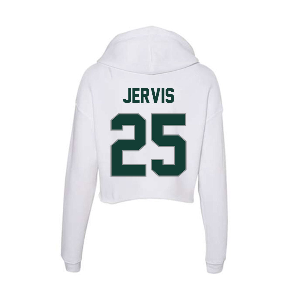 Michigan State - NCAA Men's Basketball : Jasiah Jervis - Women's Crop Fleece Hoodie-1