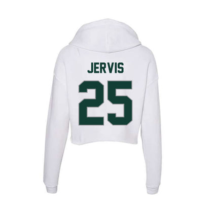 Michigan State - NCAA Men's Basketball : Jasiah Jervis - Women's Crop Fleece Hoodie-1