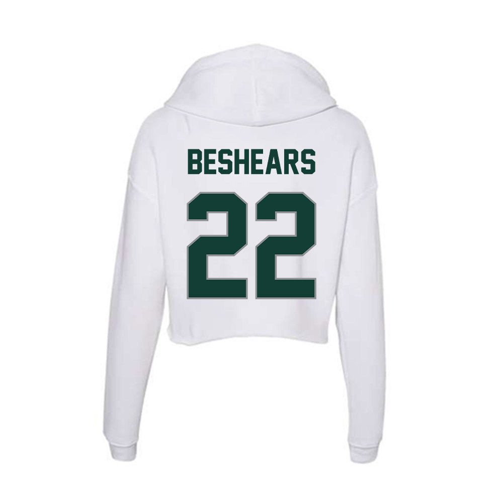 Michigan State - NCAA Softball : Britain Beshears - Women's Crop Fleece Hoodie-1
