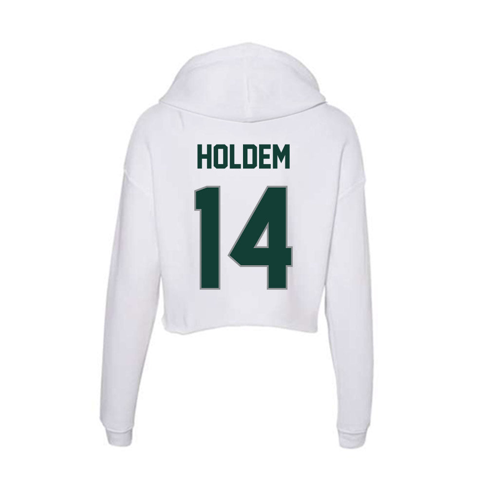 Michigan State - NCAA Women's Volleyball : Taylah Holdem - Women's Crop Fleece Hoodie-1