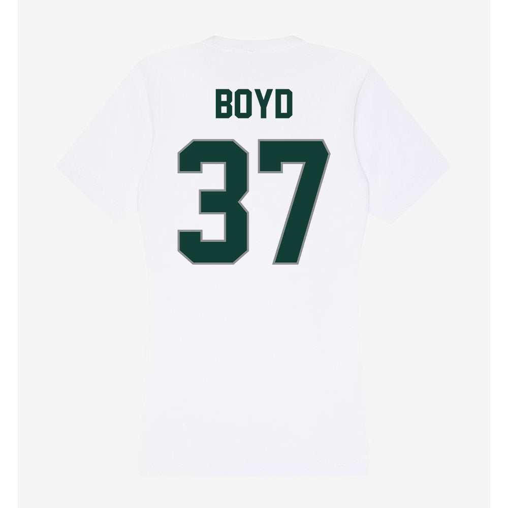 Michigan State - NCAA Football : Liam Boyd - Women's V-Neck T-Shirt-1