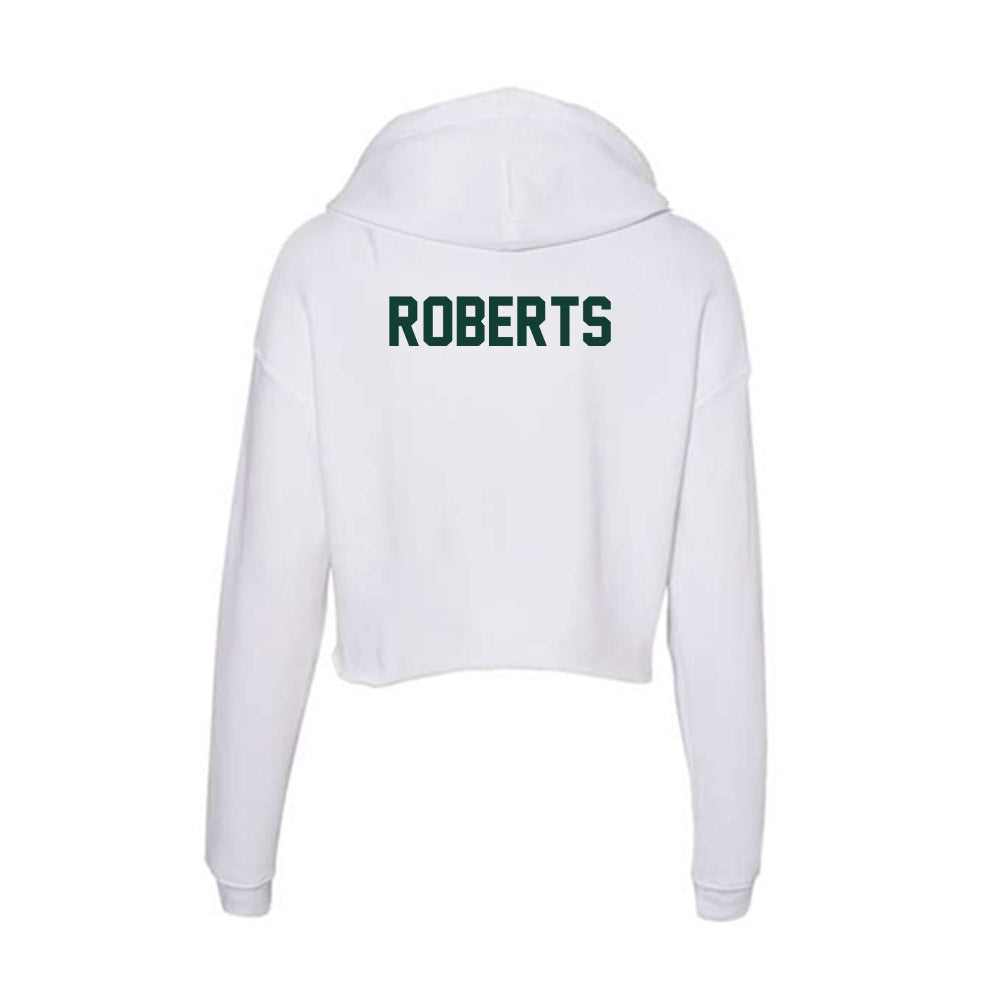 Michigan State - NCAA Women's Track & Field : Maley Roberts - Women's Crop Fleece Hoodie-1