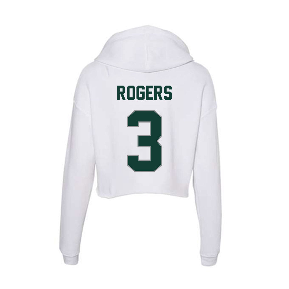 Michigan State - NCAA Women's Soccer : Mekenzie Rogers - Women's Crop Fleece Hoodie-1
