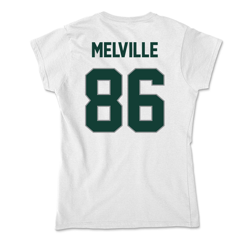 Michigan State - NCAA Football : Ethan Melville - Soft Style Women’s T-Shirt-1