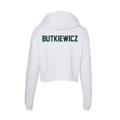 Michigan State - NCAA Men's Cross Country : Marek Butkiewicz - Women's Crop Fleece Hoodie-1