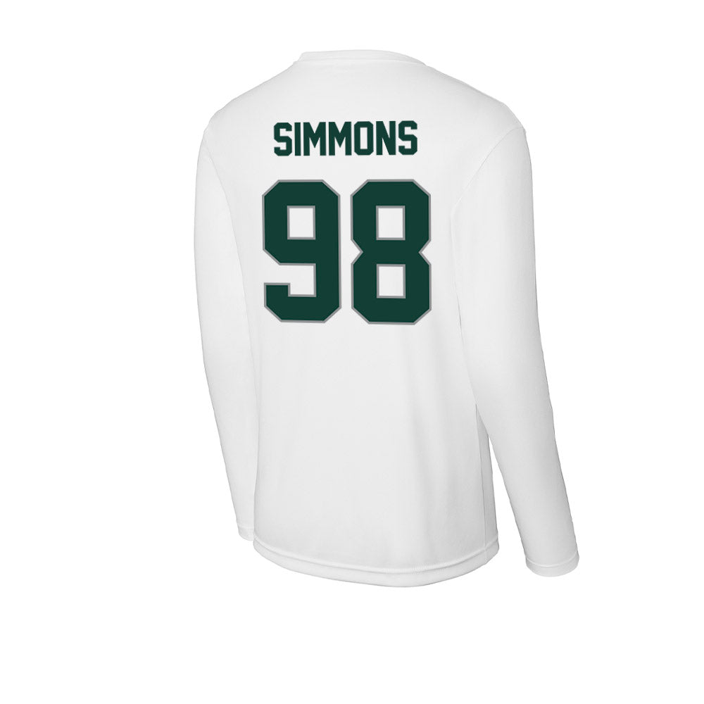 Michigan State - NCAA Football : Derrick Simmons - Activewear Long Sleeve T-Shirt-1