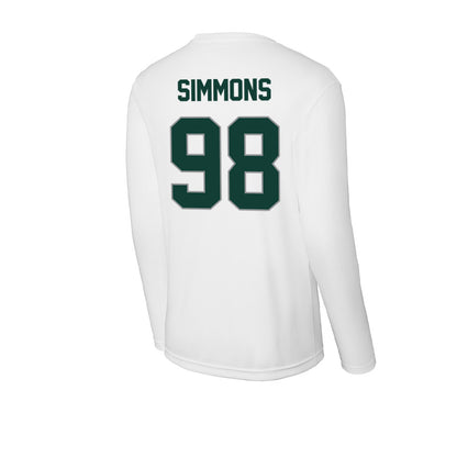 Michigan State - NCAA Football : Derrick Simmons - Activewear Long Sleeve T-Shirt-1