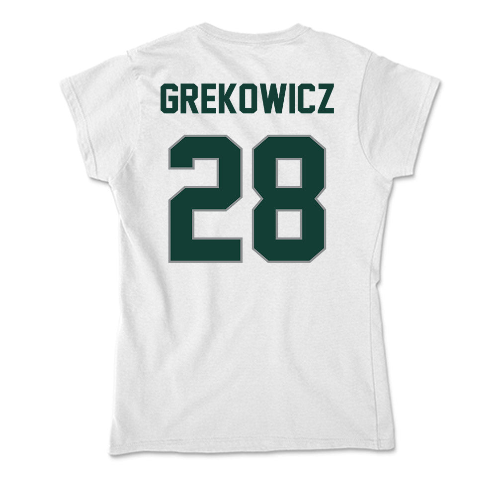 Michigan State - NCAA Men's Soccer : Jake Grekowicz - Soft Style Women’s T-Shirt-1