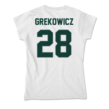 Michigan State - NCAA Men's Soccer : Jake Grekowicz - Soft Style Women’s T-Shirt-1