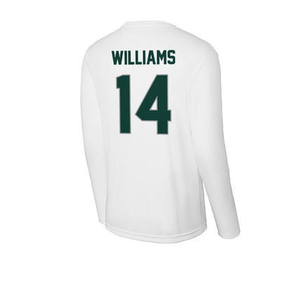 Michigan State - NCAA Football : Bryson Williams - Activewear Long Sleeve T-Shirt-1