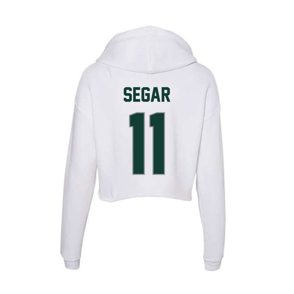 Michigan State - NCAA Women's Field Hockey : Lizzie Segar - Women's Crop Fleece Hooded Sweatshirt-1