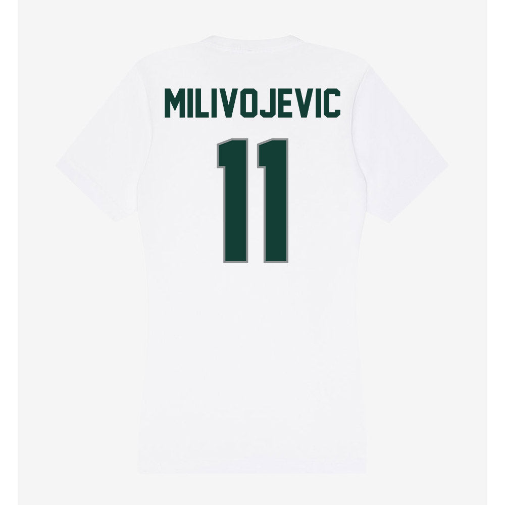 Michigan State - NCAA Football : Alessio Milivojevic - Women's V-Neck T-Shirt-1