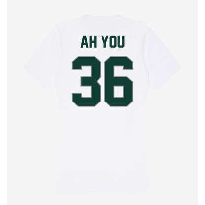 Michigan State - NCAA Football : Leonard Ah You - Women's V-Neck T-Shirt-1