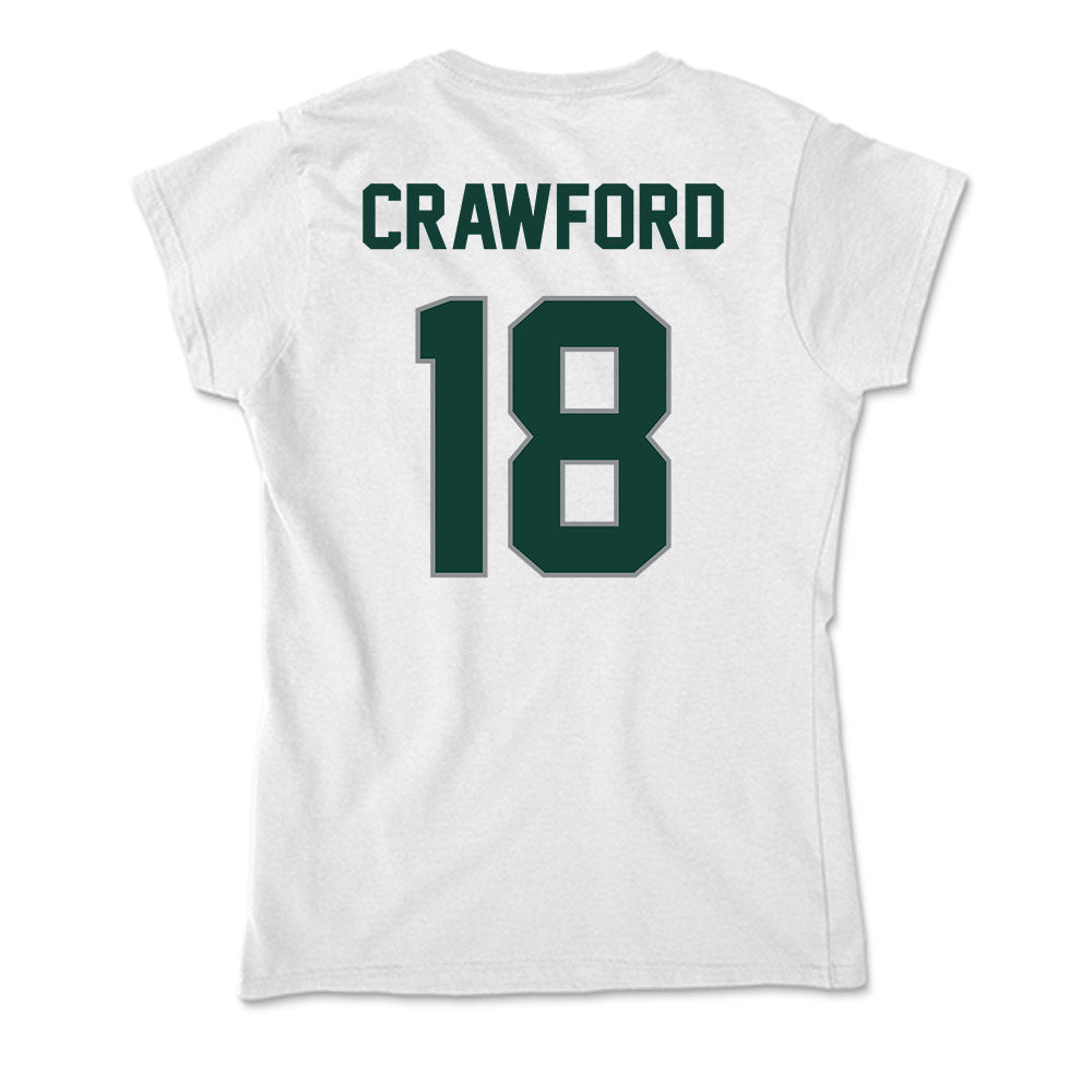 Michigan State - NCAA Football : Dion Crawford - Soft Style Women’s T-Shirt-1