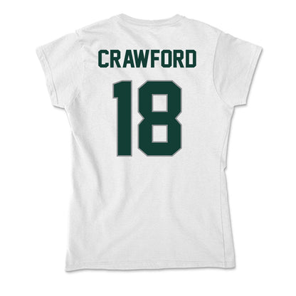 Michigan State - NCAA Football : Dion Crawford - Soft Style Women’s T-Shirt-1