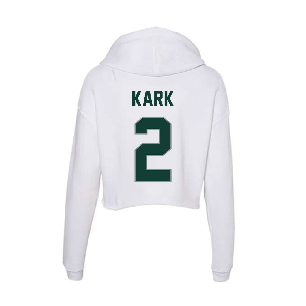 Michigan State - NCAA Baseball : Dillon Kark - Women's Crop Fleece Hoodie-1