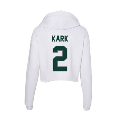 Michigan State - NCAA Baseball : Dillon Kark - Women's Crop Fleece Hoodie-1