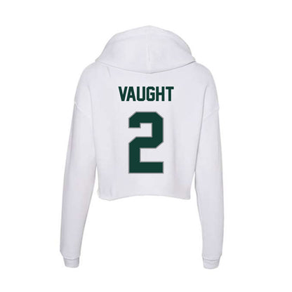 Michigan State - NCAA Football : Devin Vaught - Women's Crop Fleece Hoodie-1