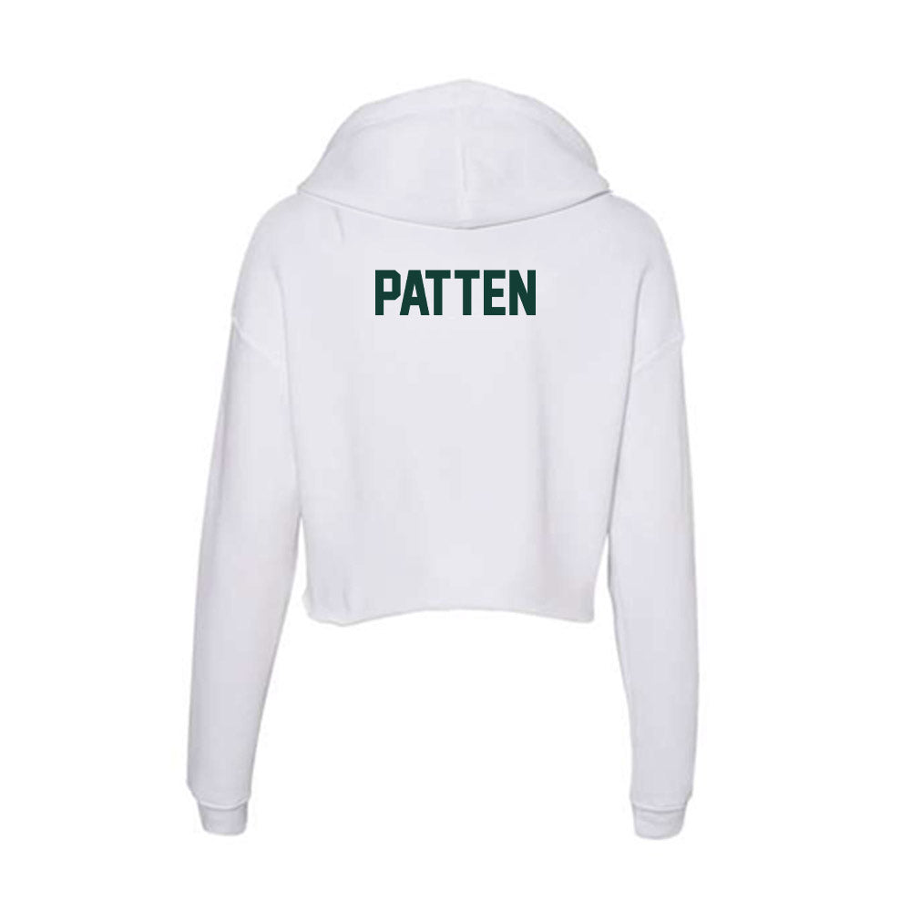 Michigan State - NCAA Women's Rowing : Elsa Patten - Women's Crop Fleece Hoodie-1