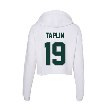 Michigan State - NCAA Football : Charles Taplin - Women's Crop Fleece Hoodie-1