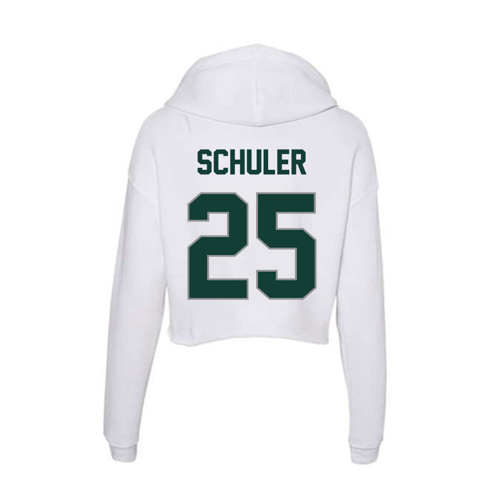 Michigan State - NCAA Softball : Jacey Schuler - Women's Crop Fleece Hoodie-1