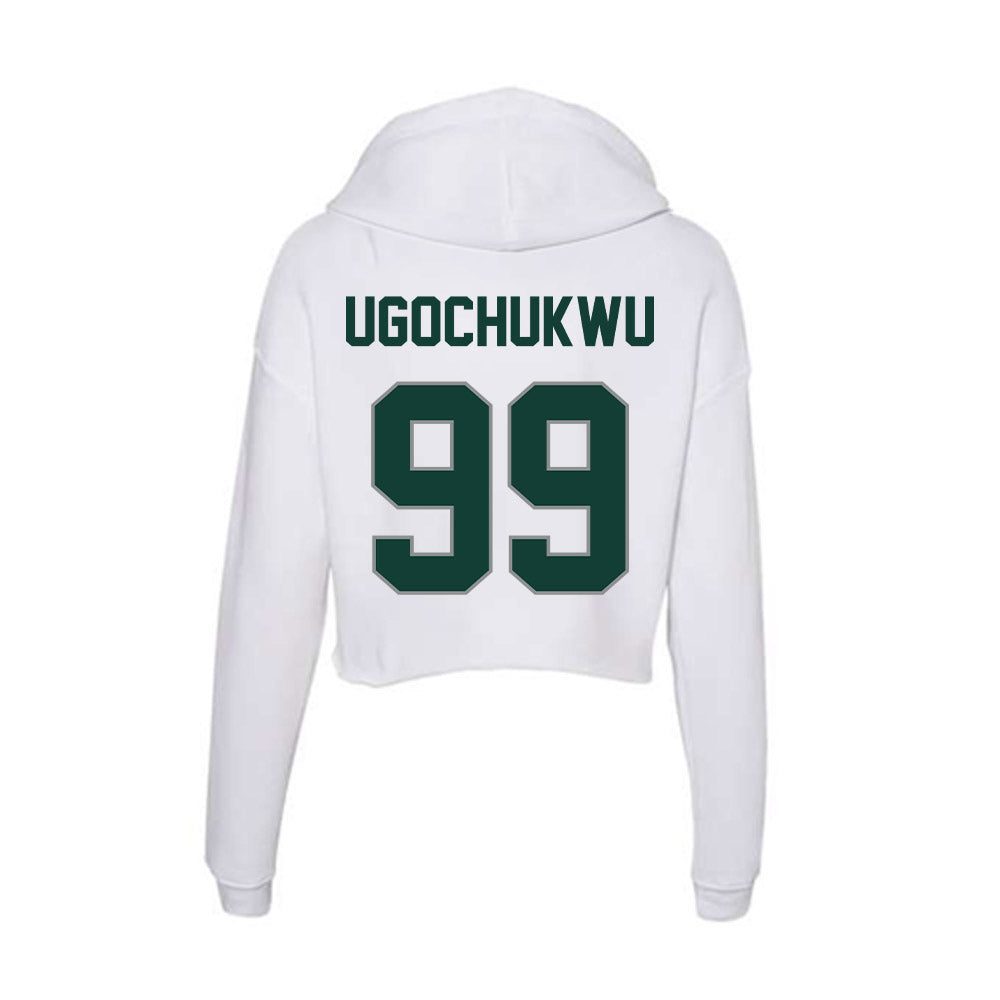 Michigan State - NCAA Men's Basketball : Divine-Collins Ugochukwu - Women's Crop Fleece Hoodie-1