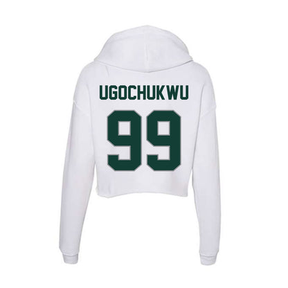 Michigan State - NCAA Men's Basketball : Divine-Collins Ugochukwu - Women's Crop Fleece Hoodie-1