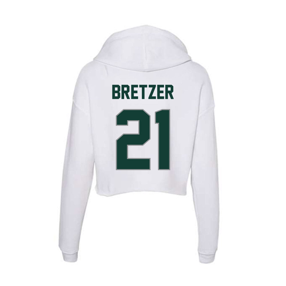 Michigan State - NCAA Women's Soccer : Eden Bretzer - Women's Crop Fleece Hoodie-1