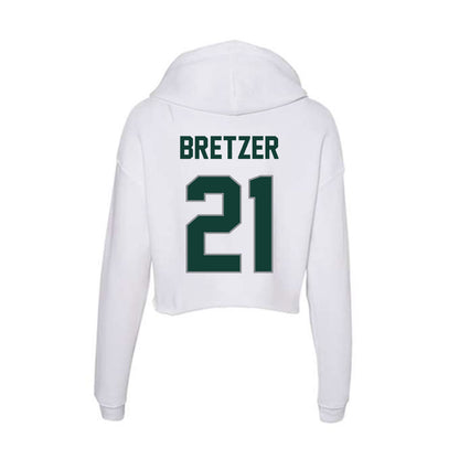 Michigan State - NCAA Women's Soccer : Eden Bretzer - Women's Crop Fleece Hoodie-1