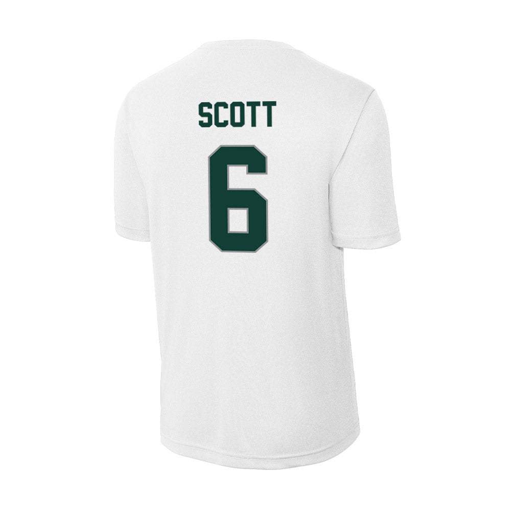 Michigan State - NCAA Men's Basketball : Jordan Scott - Activewear T-Shirt-1