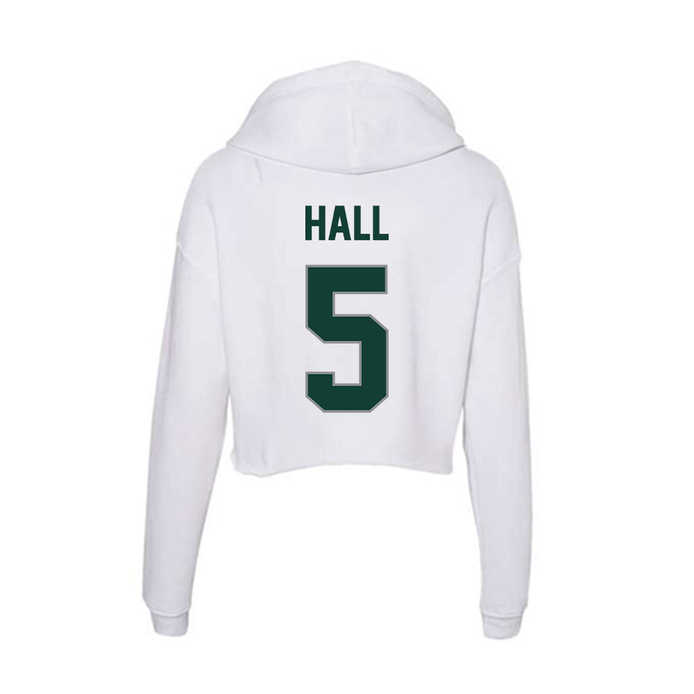 Michigan State - NCAA Football : Jordan Hall - Women's Crop Fleece Hoodie-1