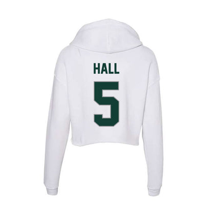 Michigan State - NCAA Football : Jordan Hall - Women's Crop Fleece Hoodie-1