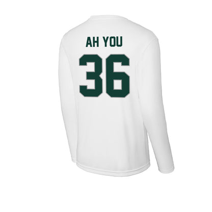 Michigan State - NCAA Football : Leonard Ah You - Activewear Long Sleeve T-Shirt-1