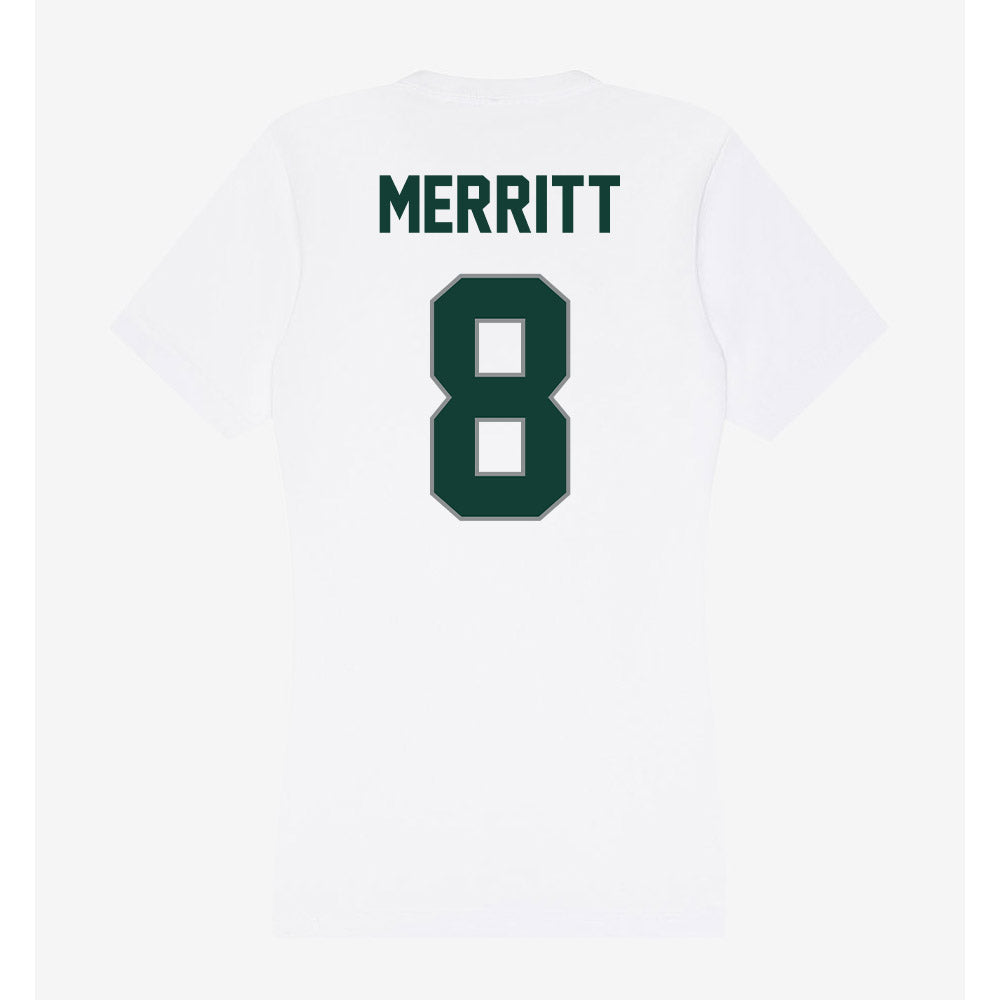 Michigan State - NCAA Men's Soccer : Miles Merritt - Women's V-Neck T-Shirt-1