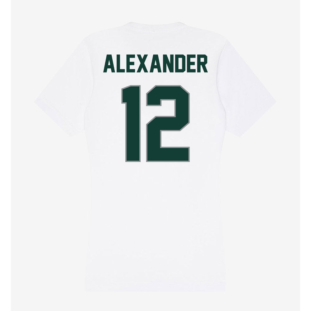 Michigan State - NCAA Women's Basketball : Isa Alexander - Women's V-Neck T-Shirt-1
