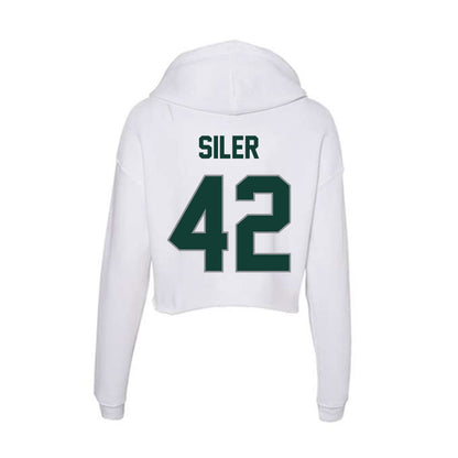 Michigan State - NCAA Baseball : Andrew Siler - Women's Crop Fleece Hoodie-1