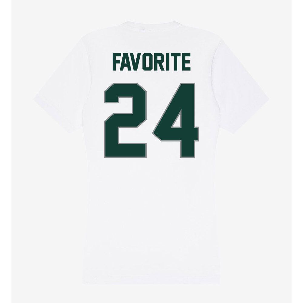 Michigan State - NCAA Football : Jeremiah Favorite - Women's V-Neck T-Shirt-1