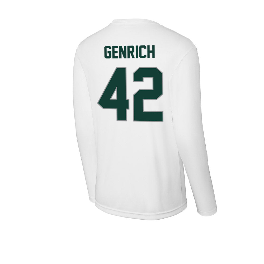 Michigan State - NCAA Football : Luca Genrich - Activewear Long Sleeve T-Shirt-1
