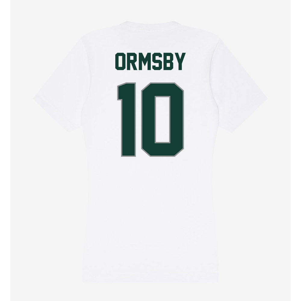 Michigan State - NCAA Women's Volleyball : Leela Ormsby - Women's V-Neck T-Shirt-1