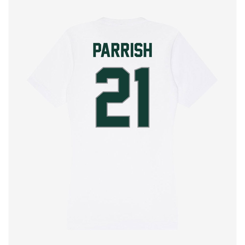 Michigan State - NCAA Football : Marvis Parrish - Women's V-Neck T-Shirt-1