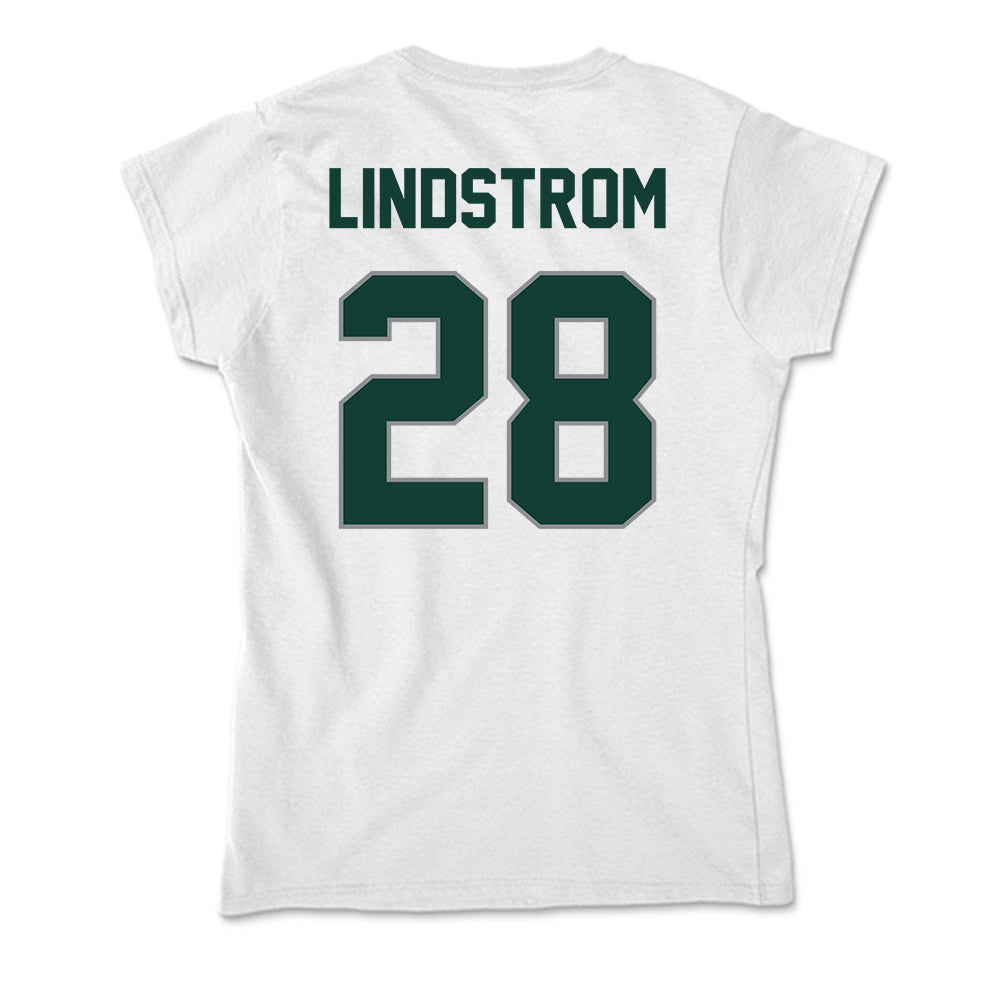 Michigan State - NCAA Men's Ice Hockey : Cayden Lindstrom - Soft Style Women’s T-Shirt-1