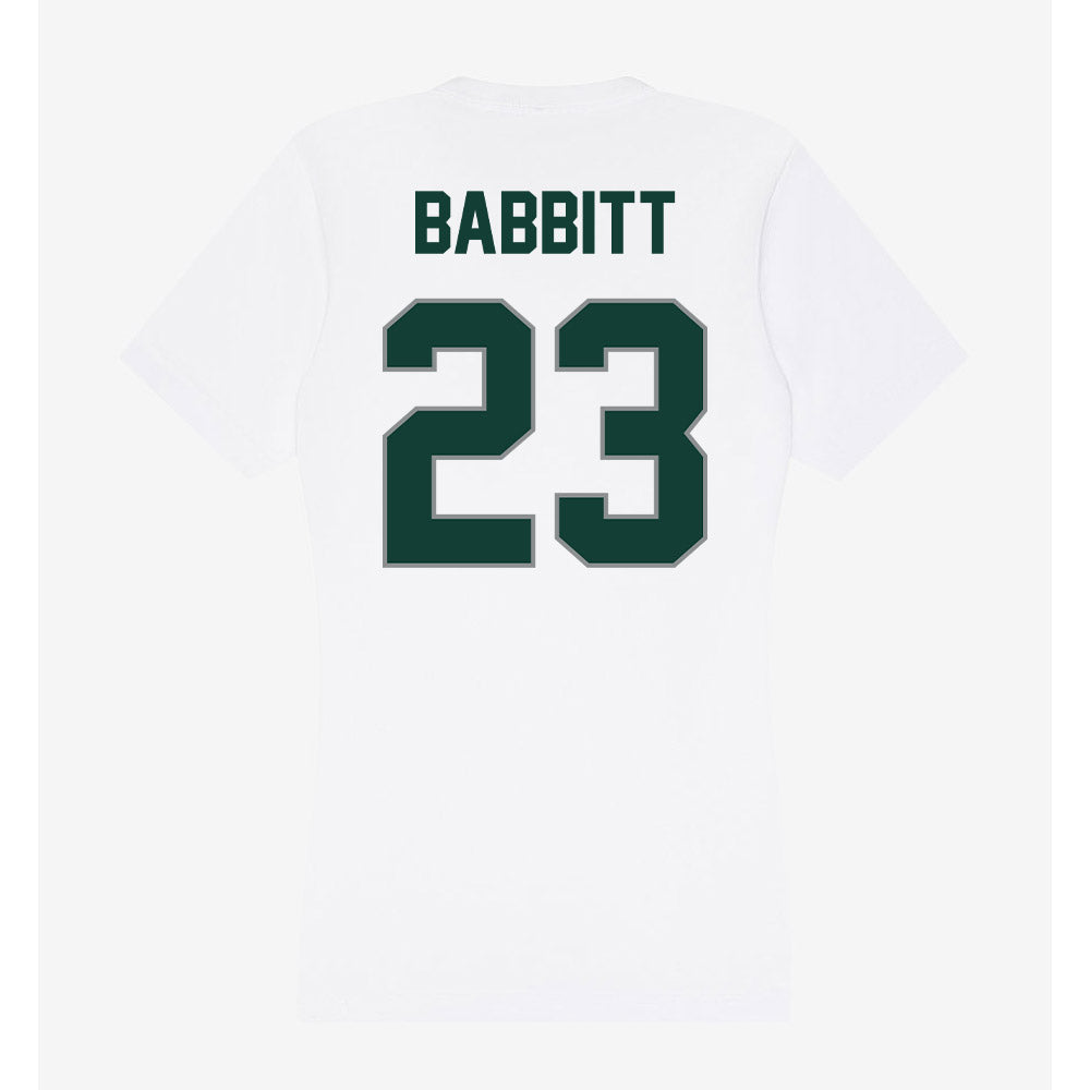 Michigan State - NCAA Football : Peyton Babbitt - Women's V-Neck T-Shirt-1