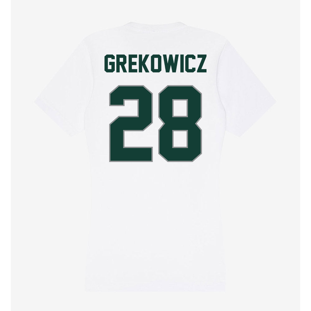 Michigan State - NCAA Men's Soccer : Jake Grekowicz - Women's V-Neck T-Shirt-1