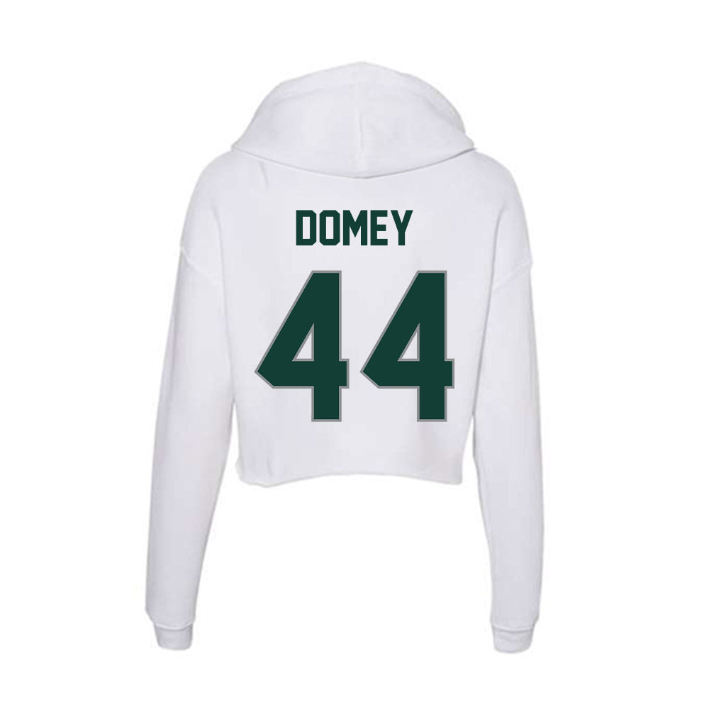 Michigan State - NCAA Baseball : Isaiah Domey - Women's Crop Fleece Hoodie-1