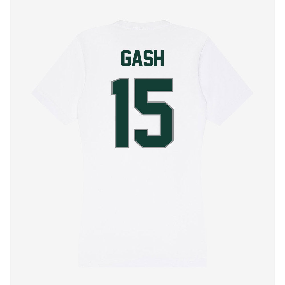 Michigan State - NCAA Football : Caleb Gash - Women's V-Neck T-Shirt-1