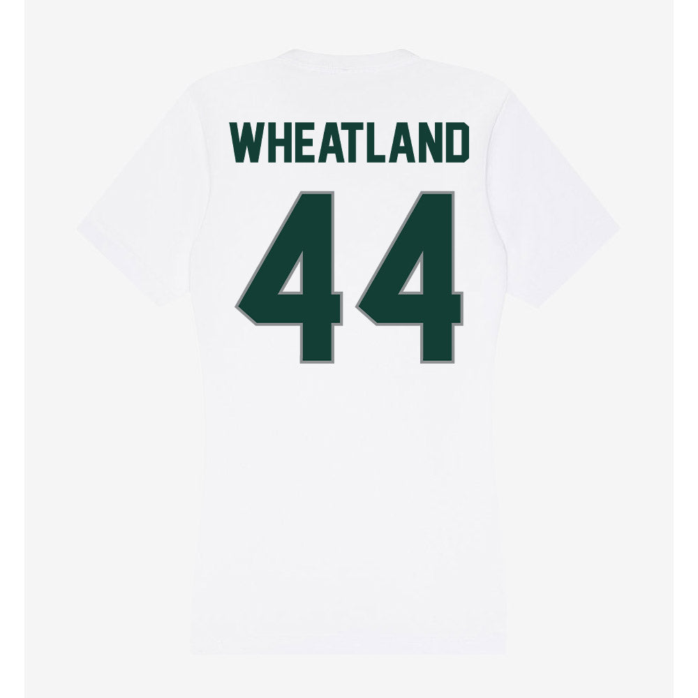 Michigan State - NCAA Football : Caleb Wheatland - Women's V-Neck T-Shirt-1