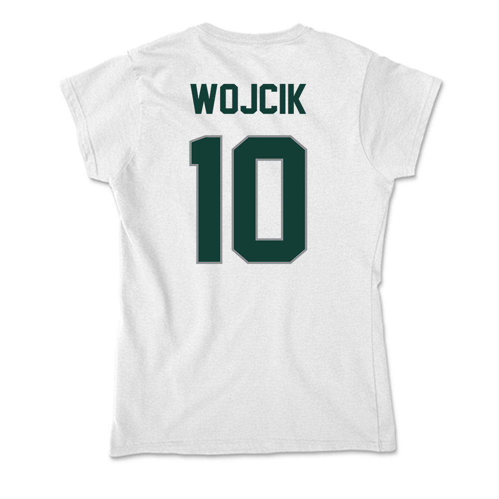 Michigan State - NCAA Men's Basketball : Denham Wojcik - Soft Style Women’s T-Shirt-1