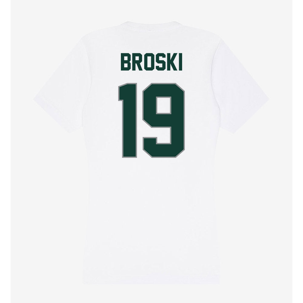 Michigan State - NCAA Baseball : Adam Broski - Women's V-Neck T-Shirt-1